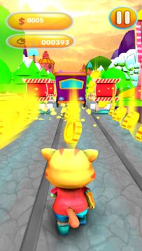 Subway Runner - Cat Run Games Game Screenshot