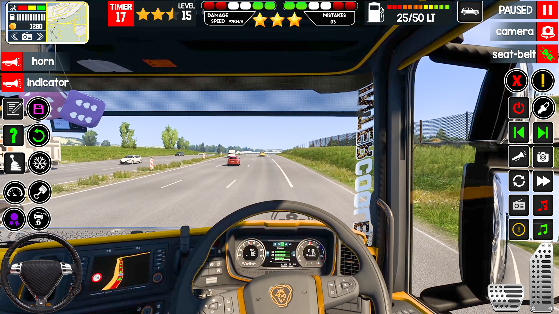 Euro Truck Driving Cargo Games ภาพหน้าจอเกม