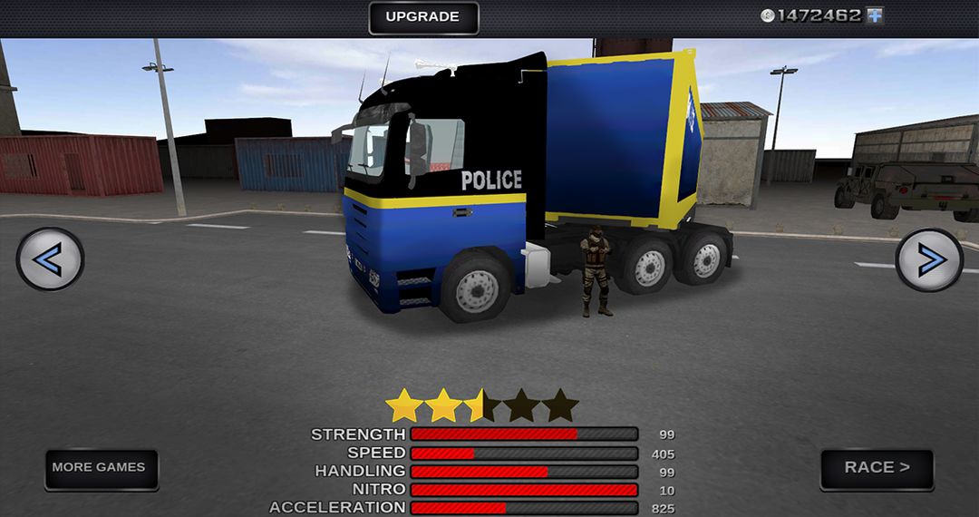 Screenshot of 3D Police Truck Simulator 2016