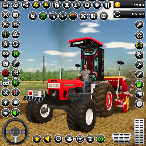 Cuplikan Layar Game Indian Tractor Game Farming 3d