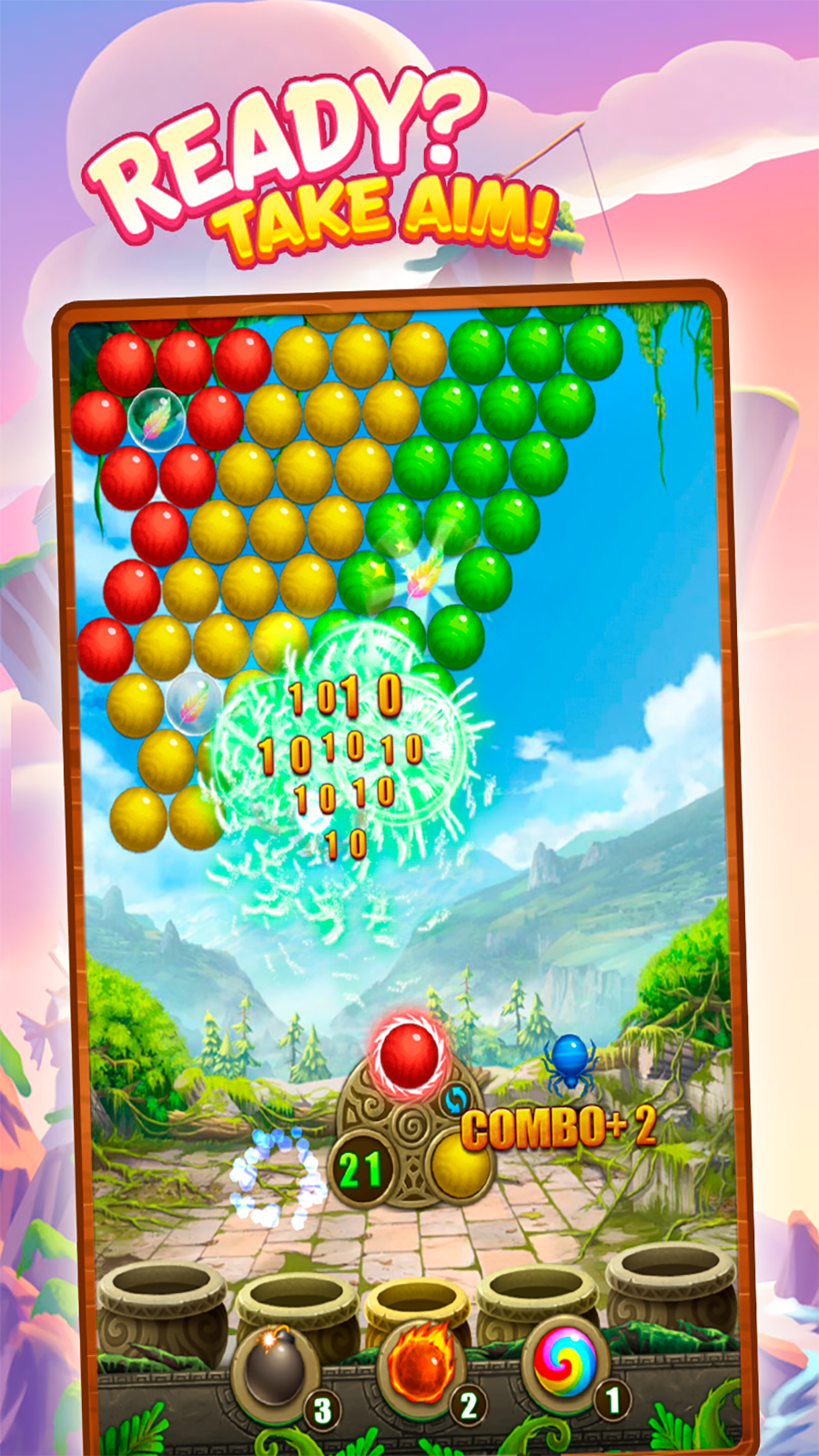 Bubble Shooter 3D Game Screenshot
