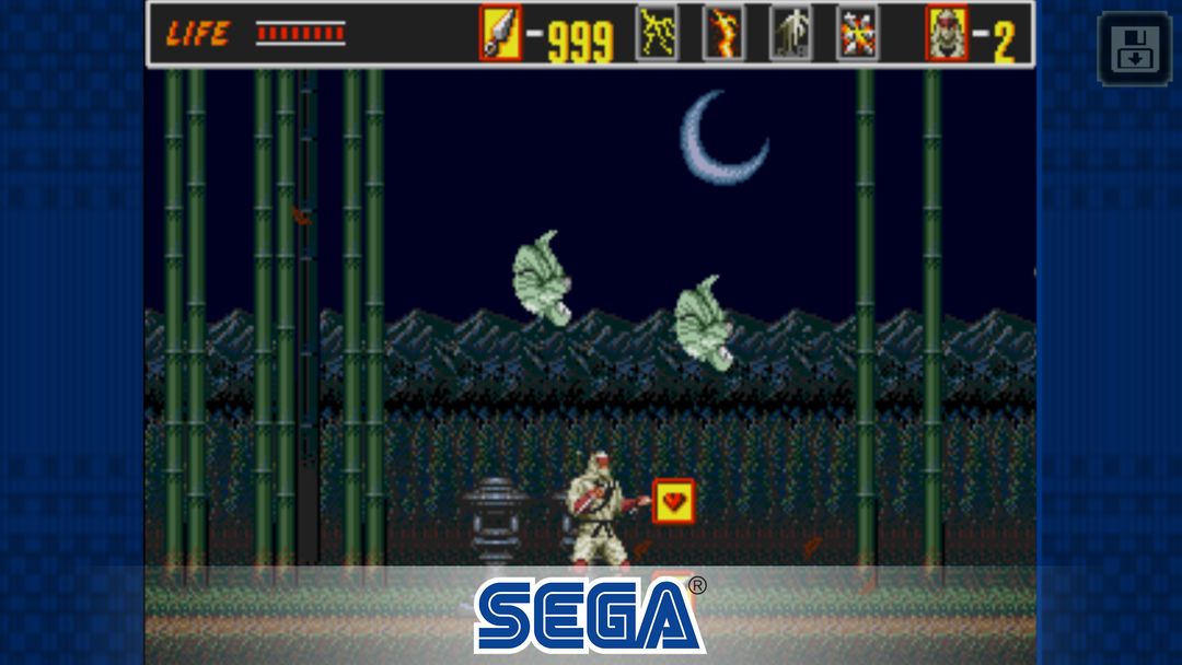 Screenshot of The Revenge of Shinobi Classic
