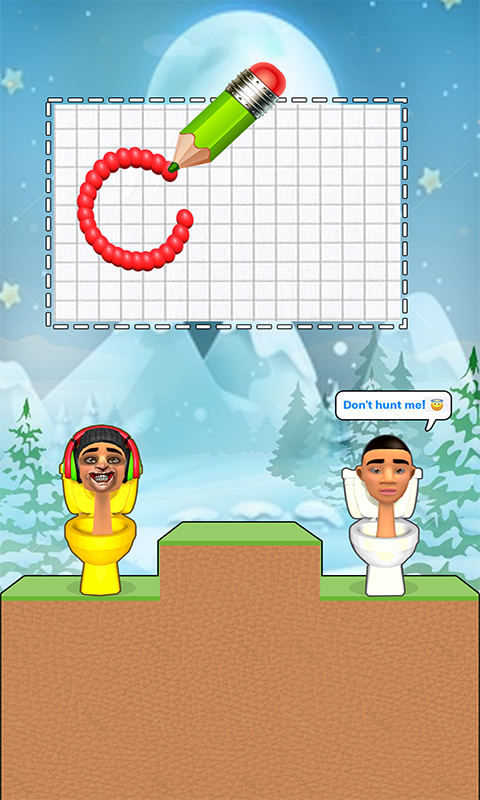 Draw To Smash : Toilet Puzzle Game Screenshot