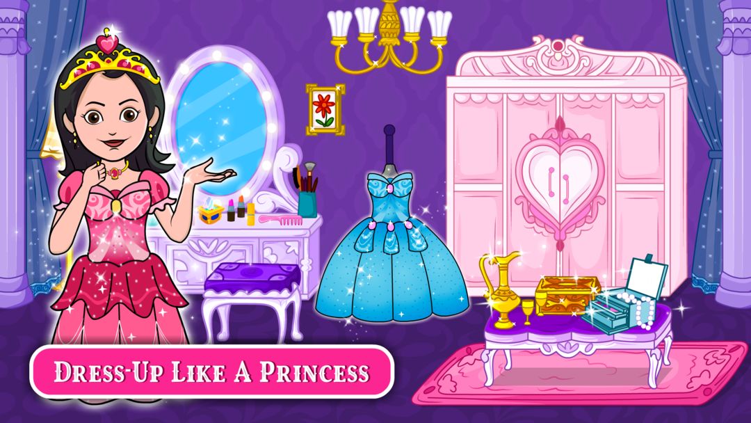 Tizi World Princess Town Games 게임 스크린 샷
