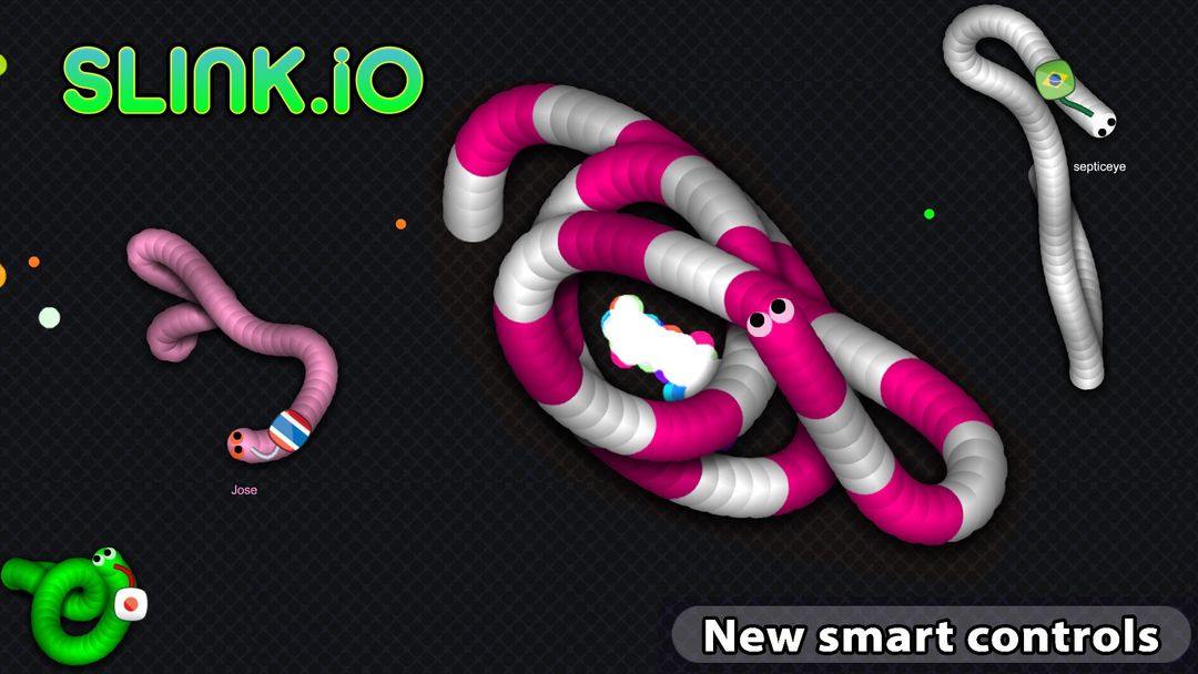 Slink.io - 뱀 게임 게임 스크린 샷