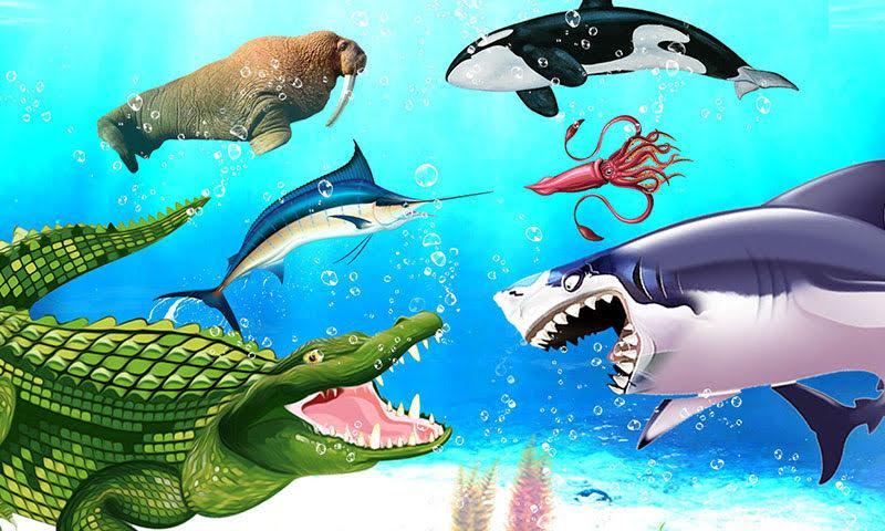 Sea Animal Kingdom: War Simula Game Screenshot