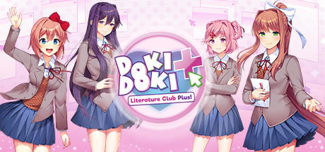 Banner of Doki Doki Literature Club Plus။ 