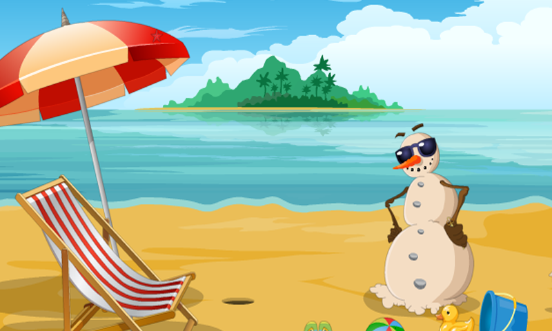 Escape From The Summer Beach Game Screenshot