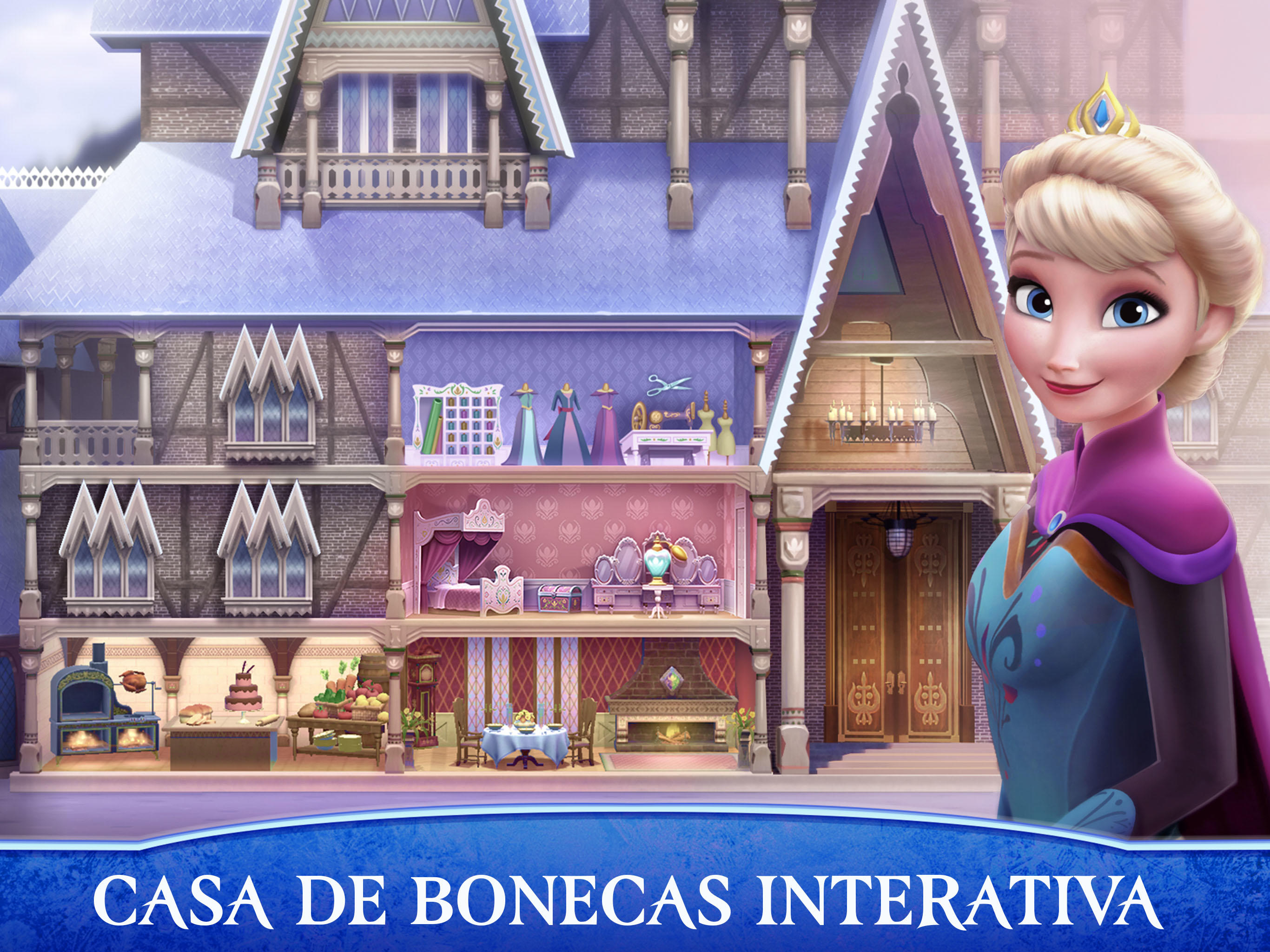 Captura de Tela do Jogo Disney Frozen: Castelo Real