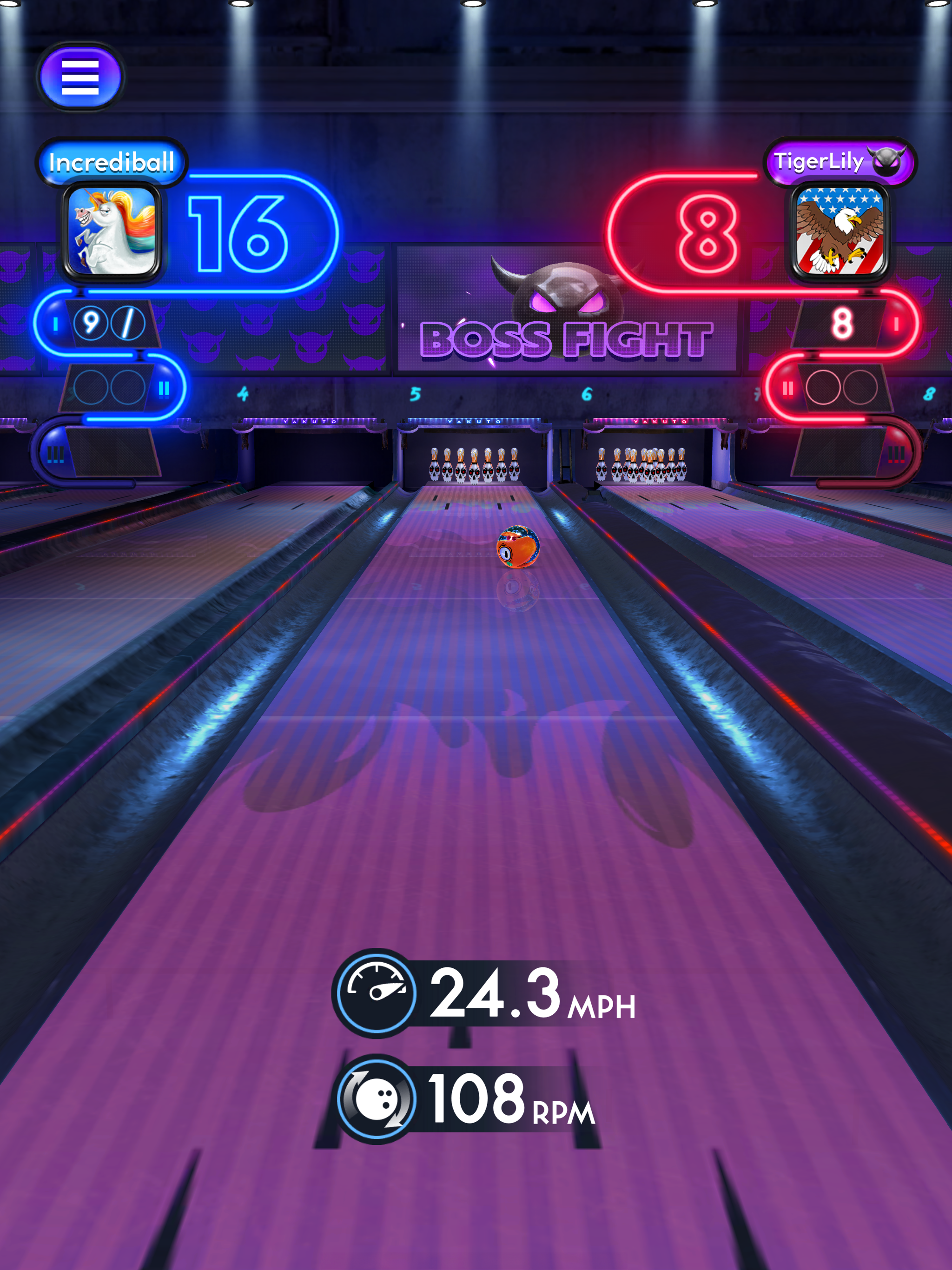 Bowling Fury: Ten Pin King Game Screenshot