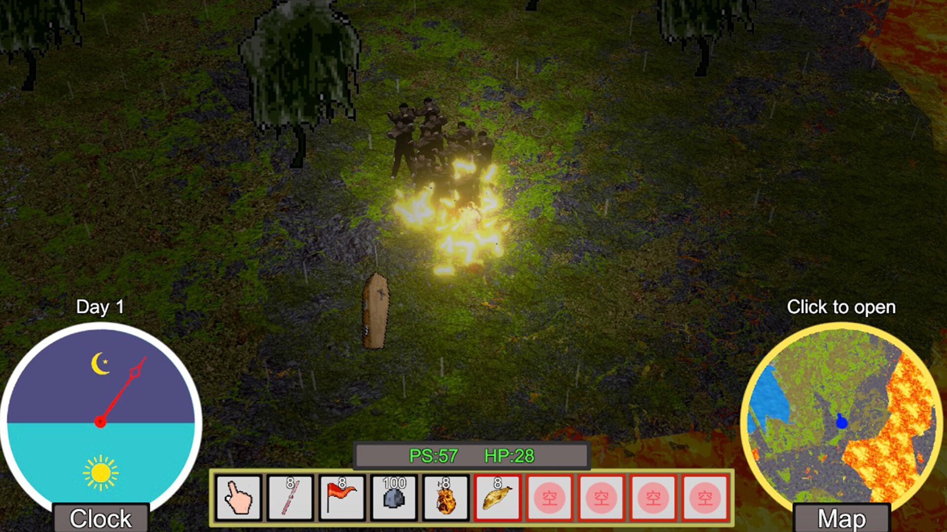 Screenshot of Zombie Woods