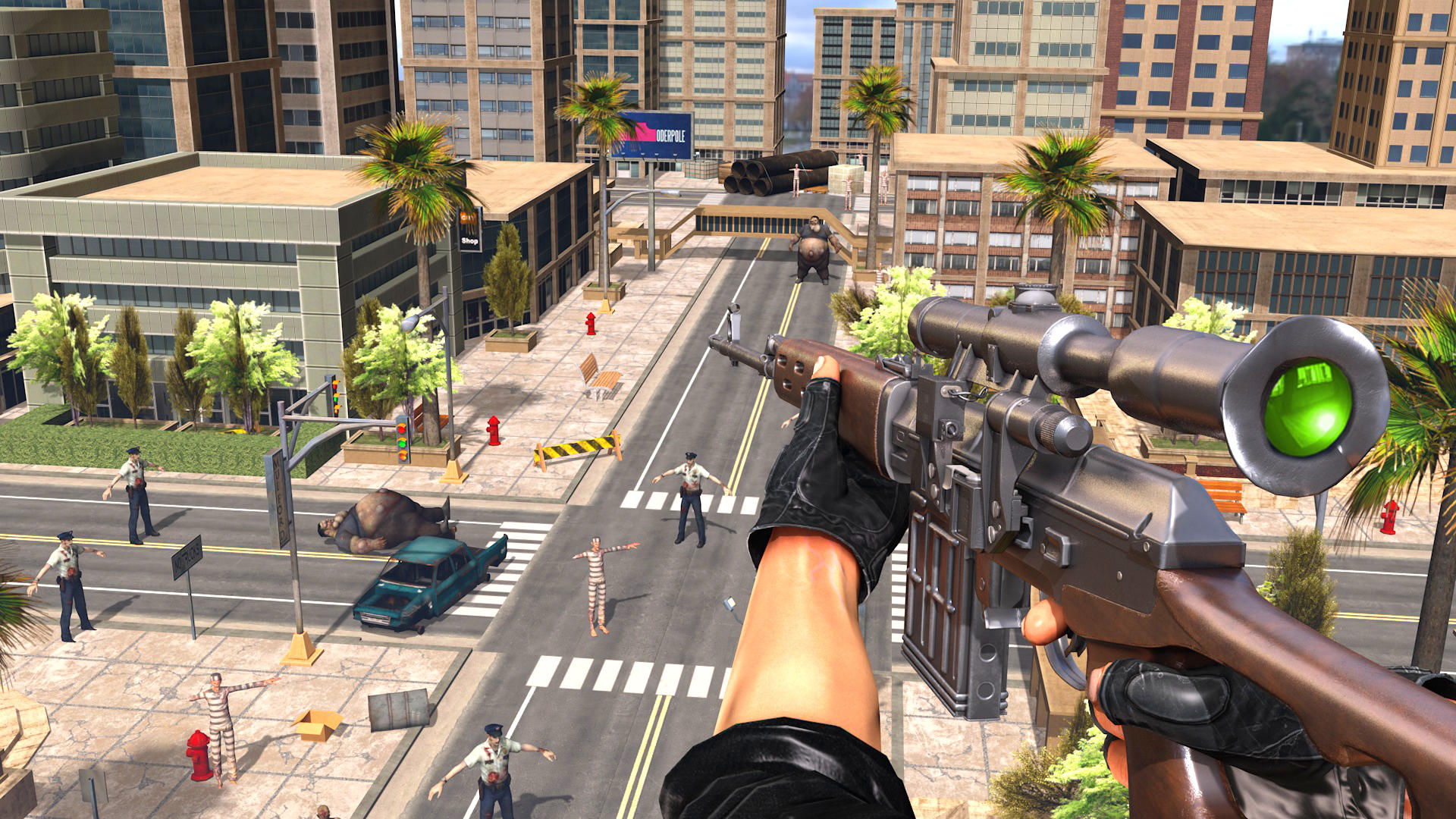 Sniper Zombie Games Offline 3D Game Screenshot
