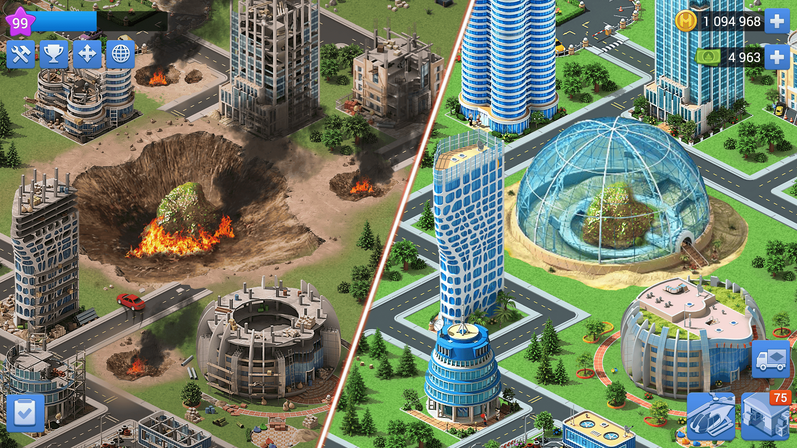Cuplikan Layar Game Megapolis: City Building Sim