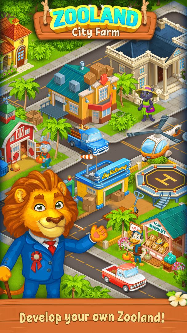 Screenshot of Farm Zoo Happy Day in Pet City