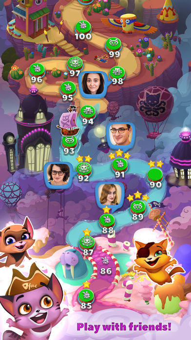 Kitty Pop Pirates Game Screenshot