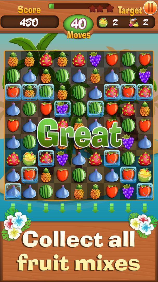 Fruit Rio Splash: Match 3 screenshot game