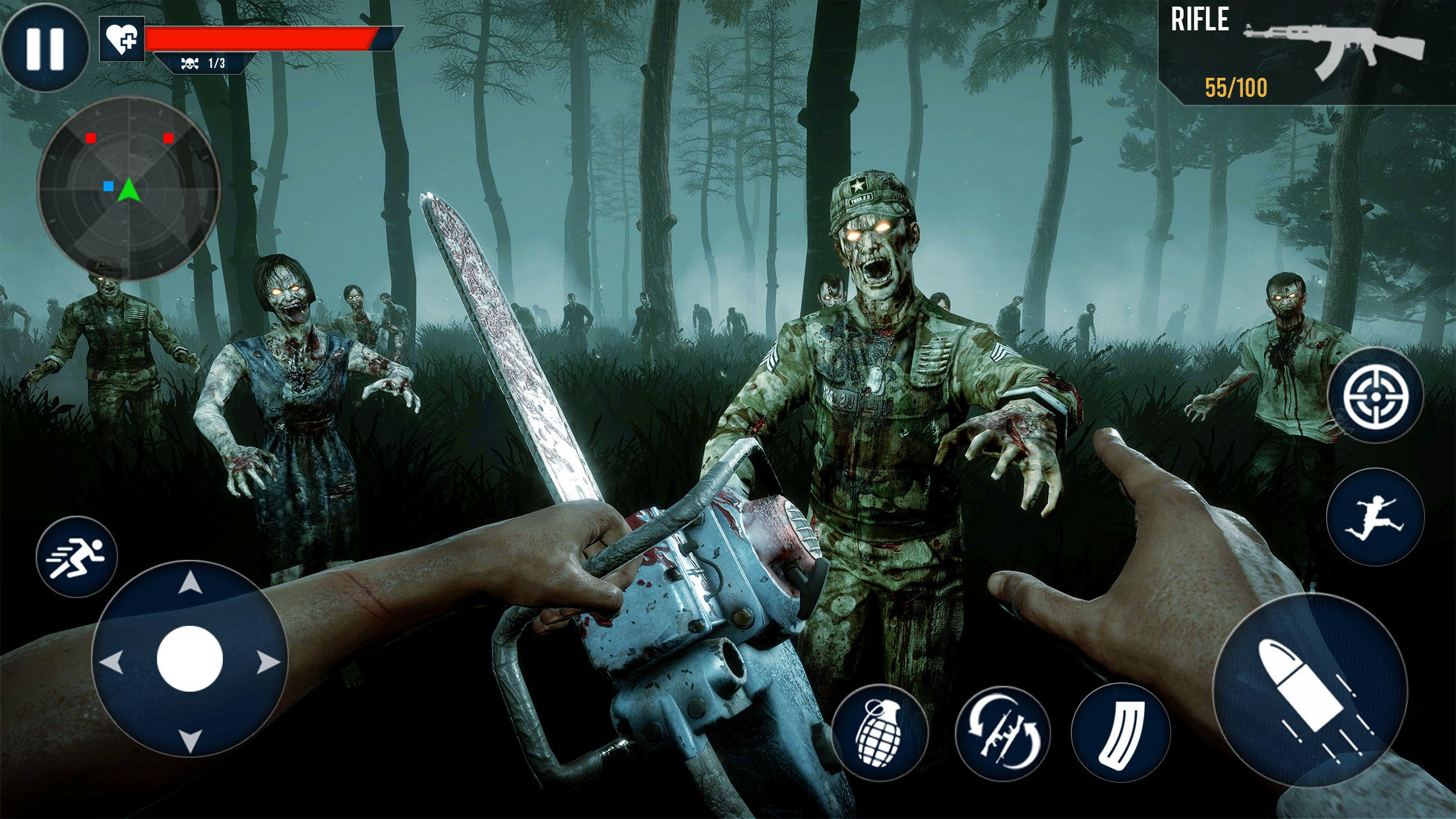 Screenshot 1 of Zombie Shooting 3D - FPS 슈팅 게임과의 만남 1.5