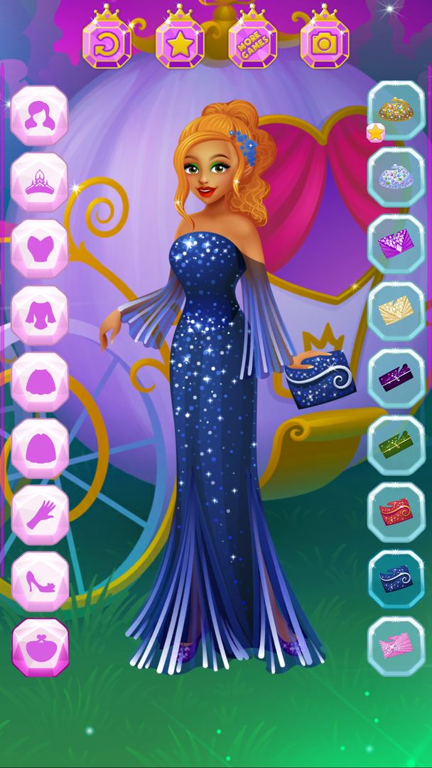 Screenshot of Cinderella Dress Up Girl Games