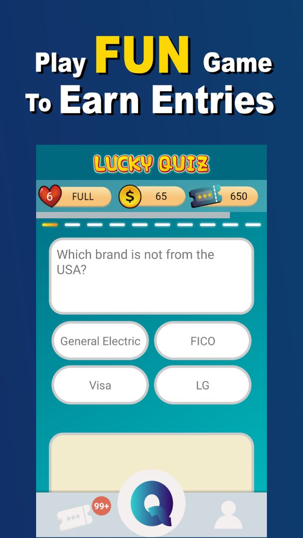 Screenshot of Lucky Quiz - Trivia & Rewards(Time-limited FREE)