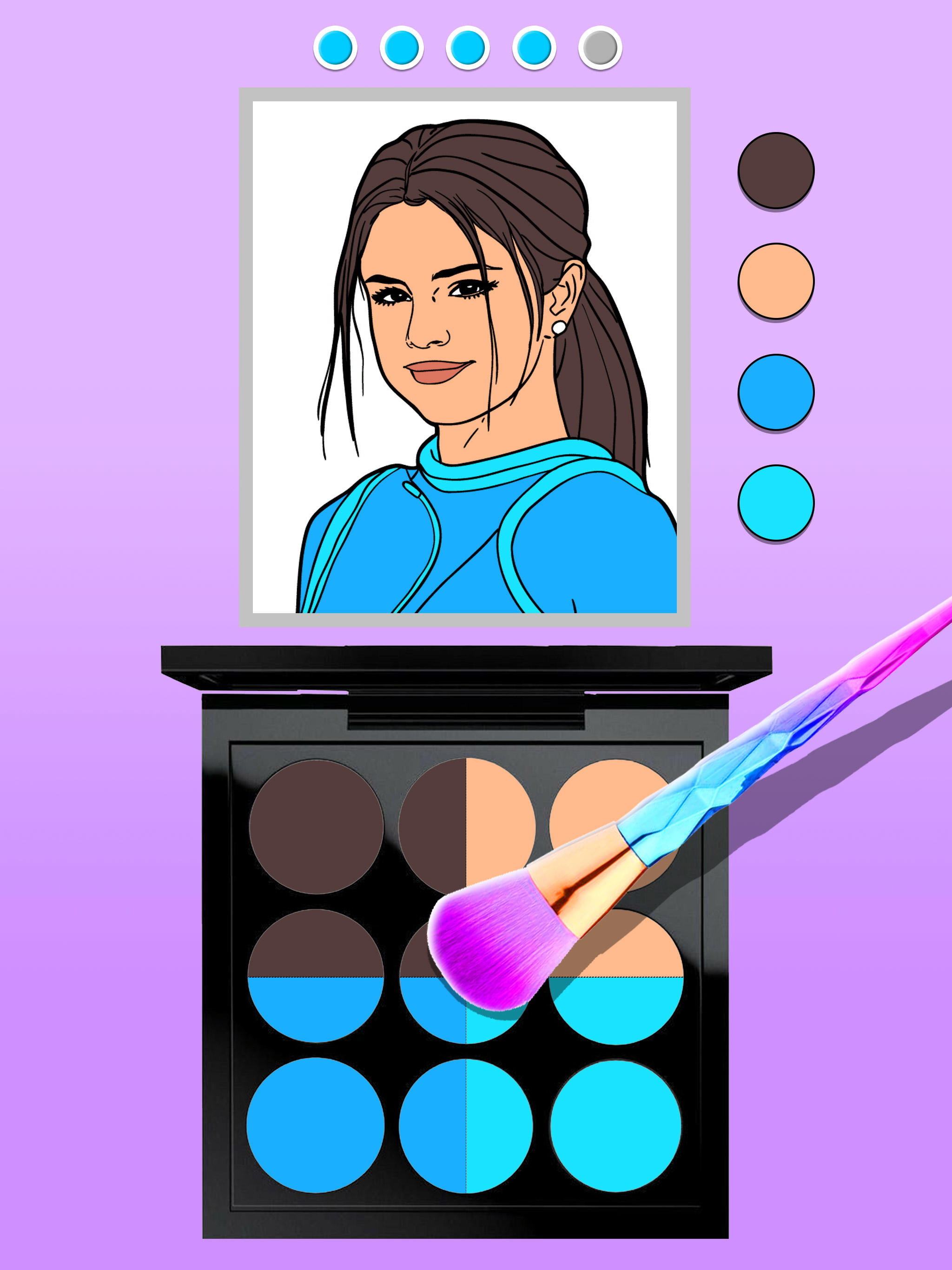 Makeup Kit: DIY Dress Up Games Game Screenshot