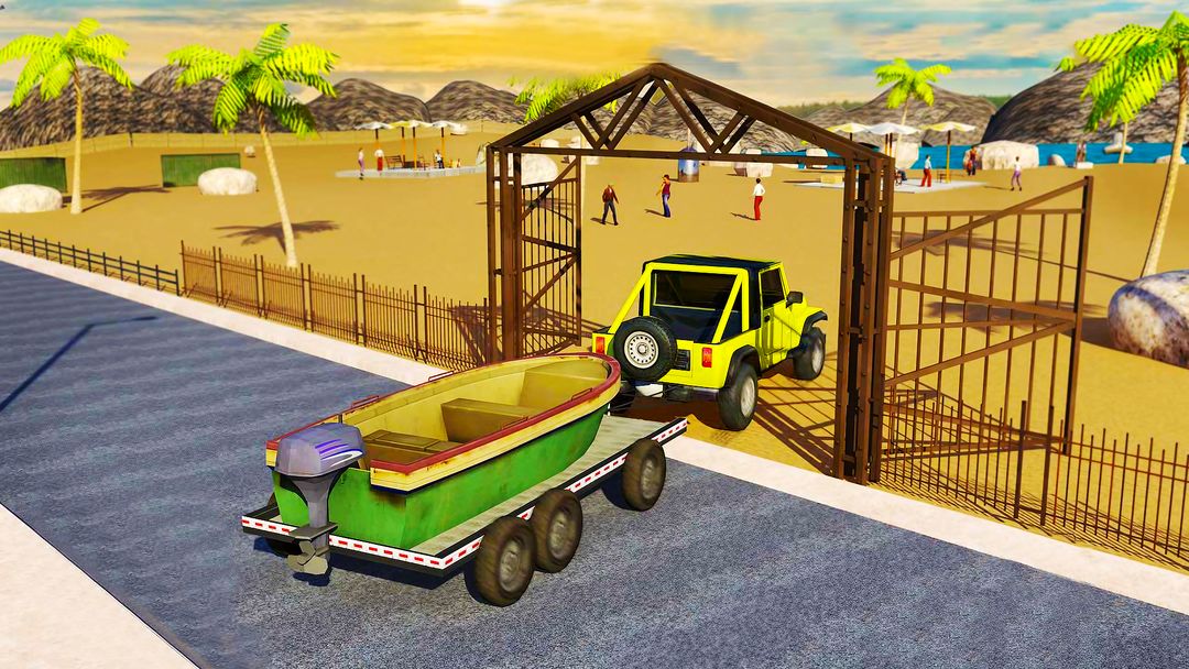 캠퍼 밴 트럭 운전 게임 게임 스크린 샷