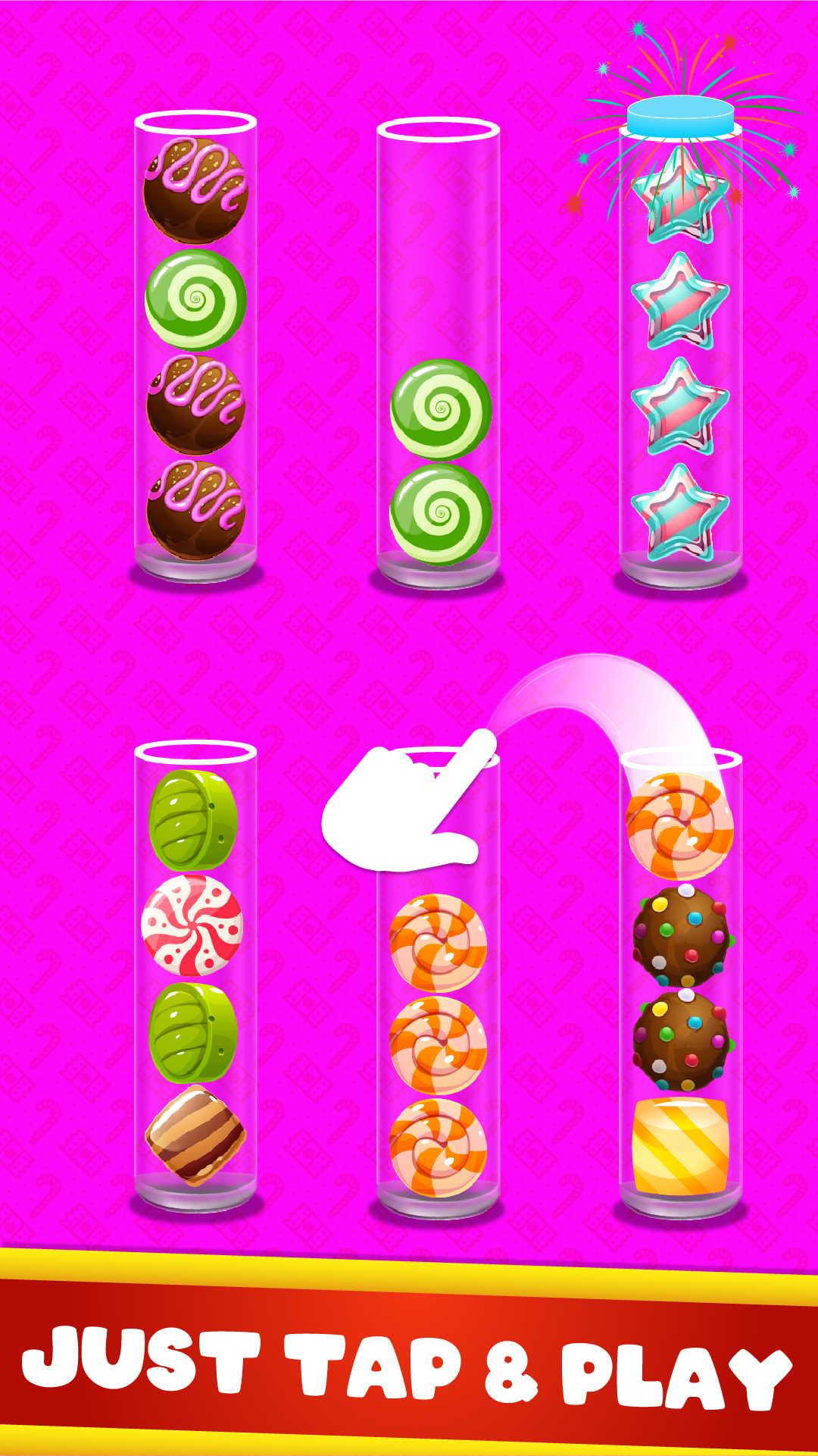 Candy Sort Puzzle Color Game. Game Screenshot