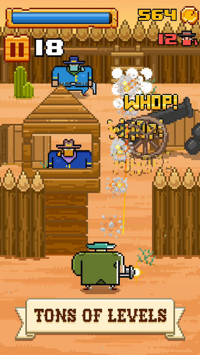 Timber West - Wild West Arcade Shooter 게임 스크린 샷