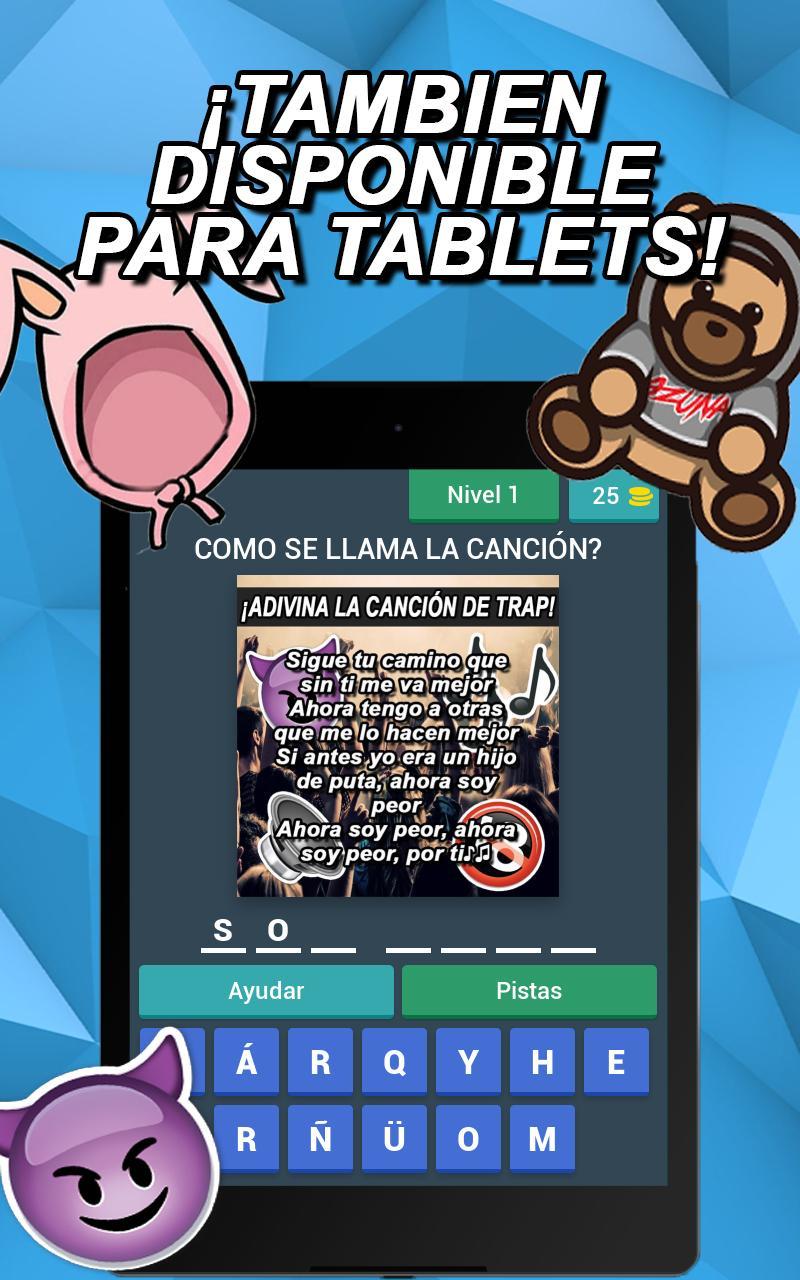 ADIVINA LA CANCIÓN DE TRAP Y REGGAETON 2018 Game Screenshot