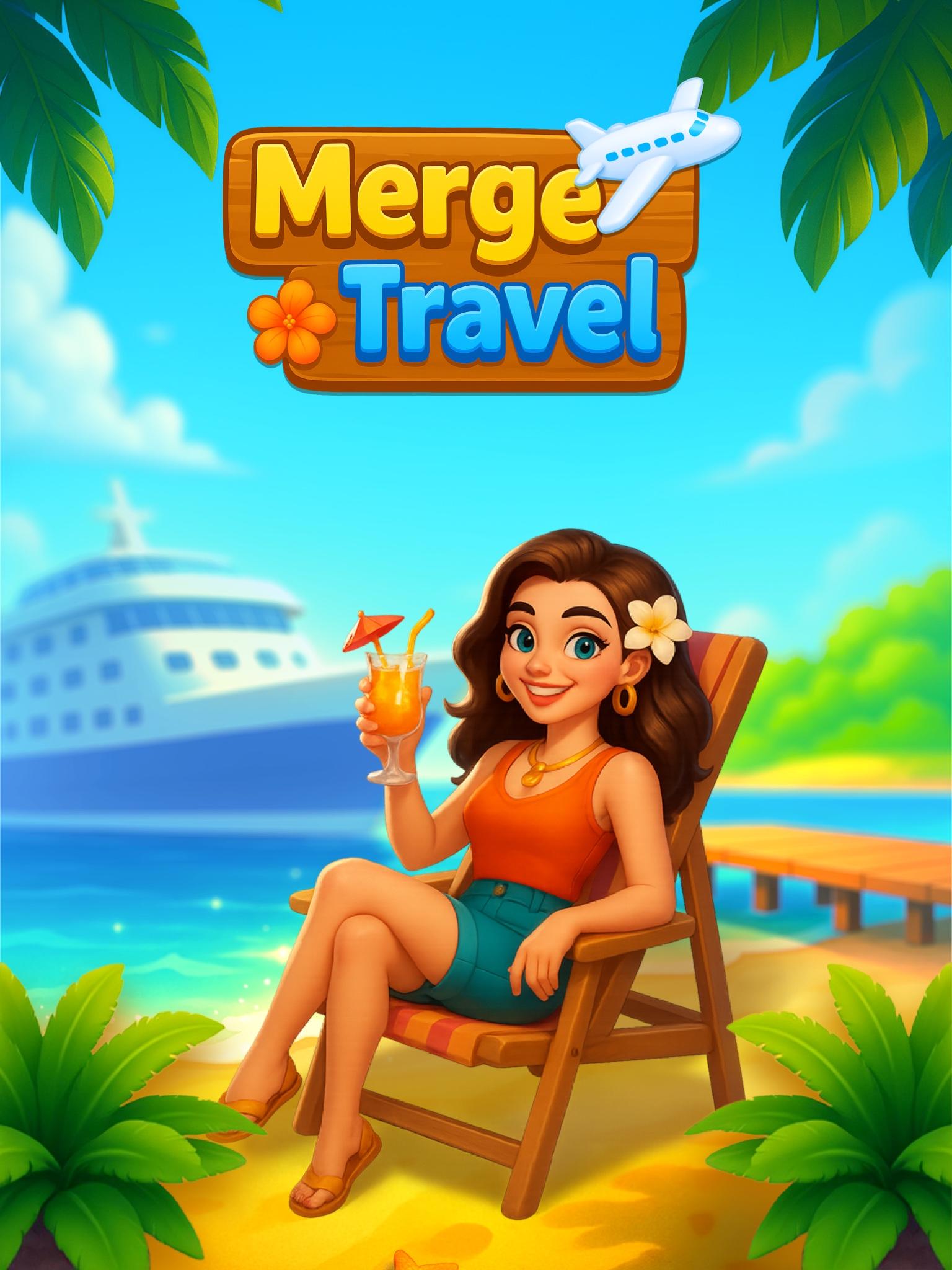 Merge Travel: Build Dream Town Game Screenshot