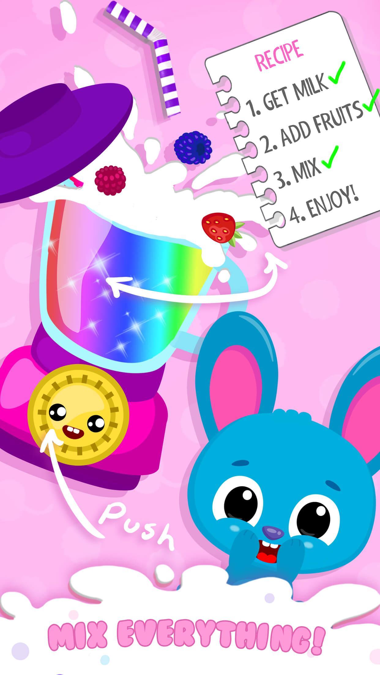 Cute & Tiny Milkshakes - Baby Fruit Smoothies ภาพหน้าจอเกม