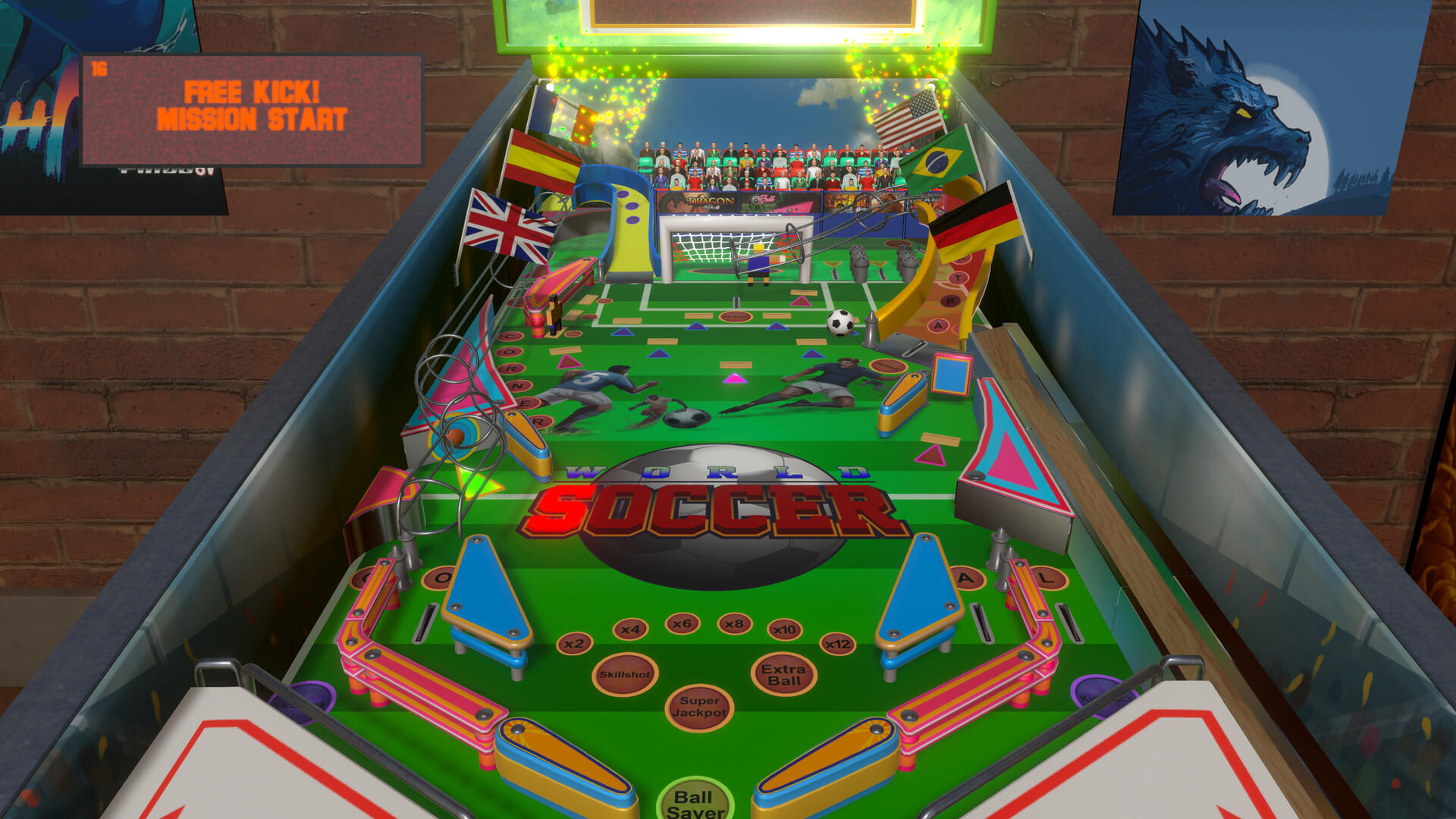 Скриншот игры World Soccer Pinball