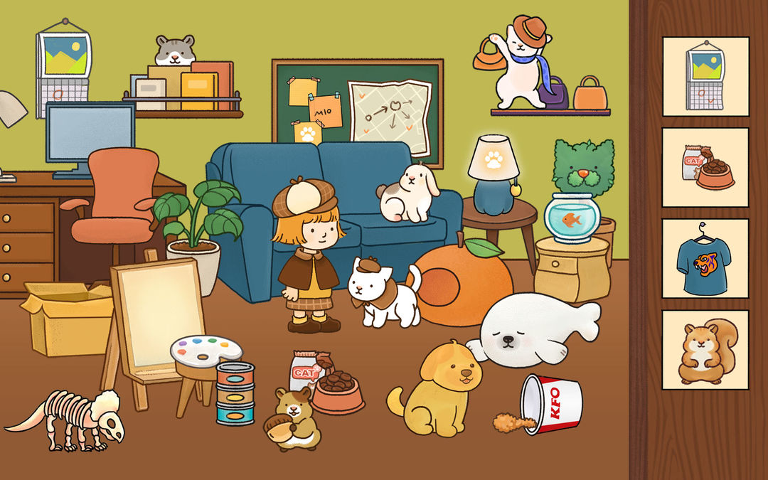 Find Hidden Cats—Detective Mio screenshot game