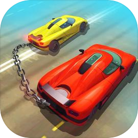 Chained Cars Against Ramp 3D