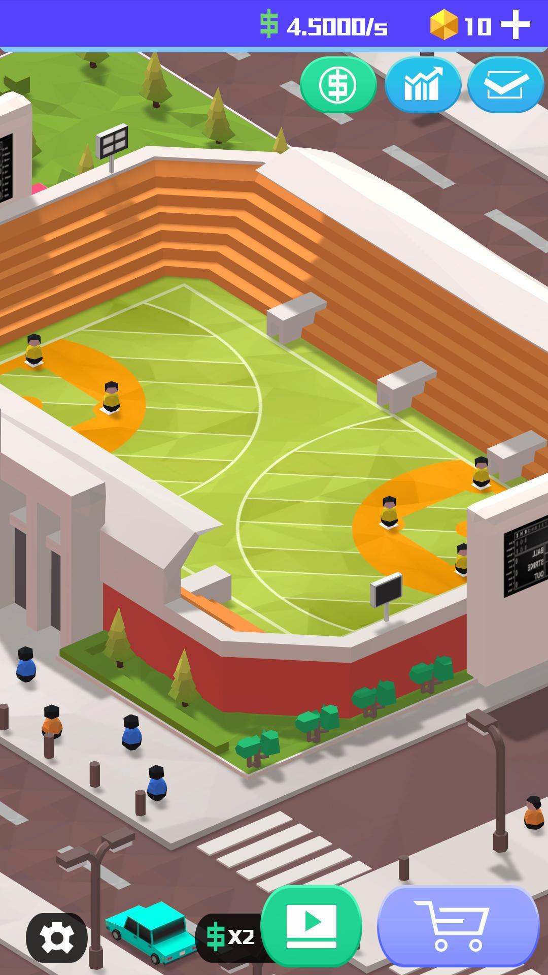 Idle BaseBall Tycoon Game Screenshot