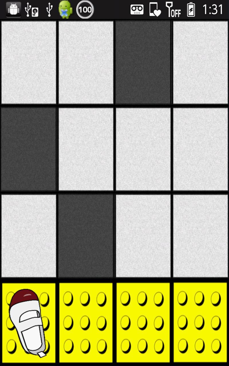 Don't step the white tile Game Screenshot
