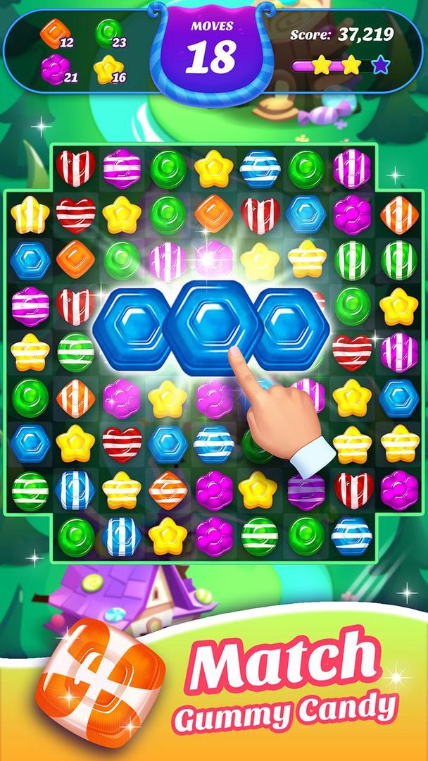 Screenshot of Gummy Candy Blast-Fun Match 3