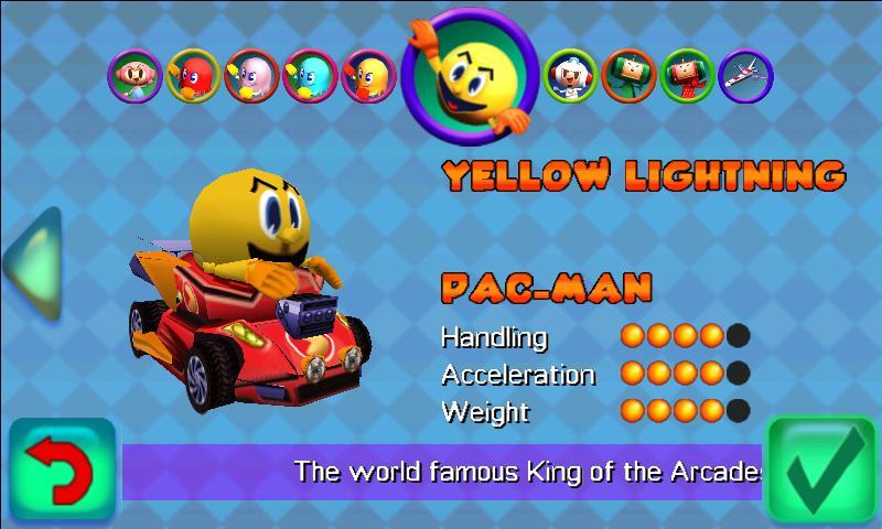 Screenshot of PAC-MAN Kart Rally by Namco