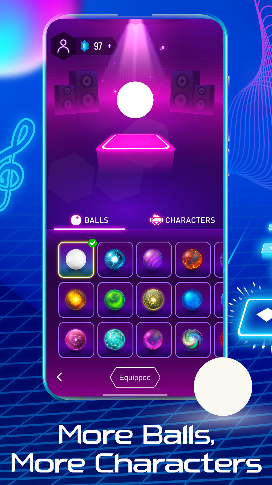 Tiles Hop Music & Ball Game Game Screenshot