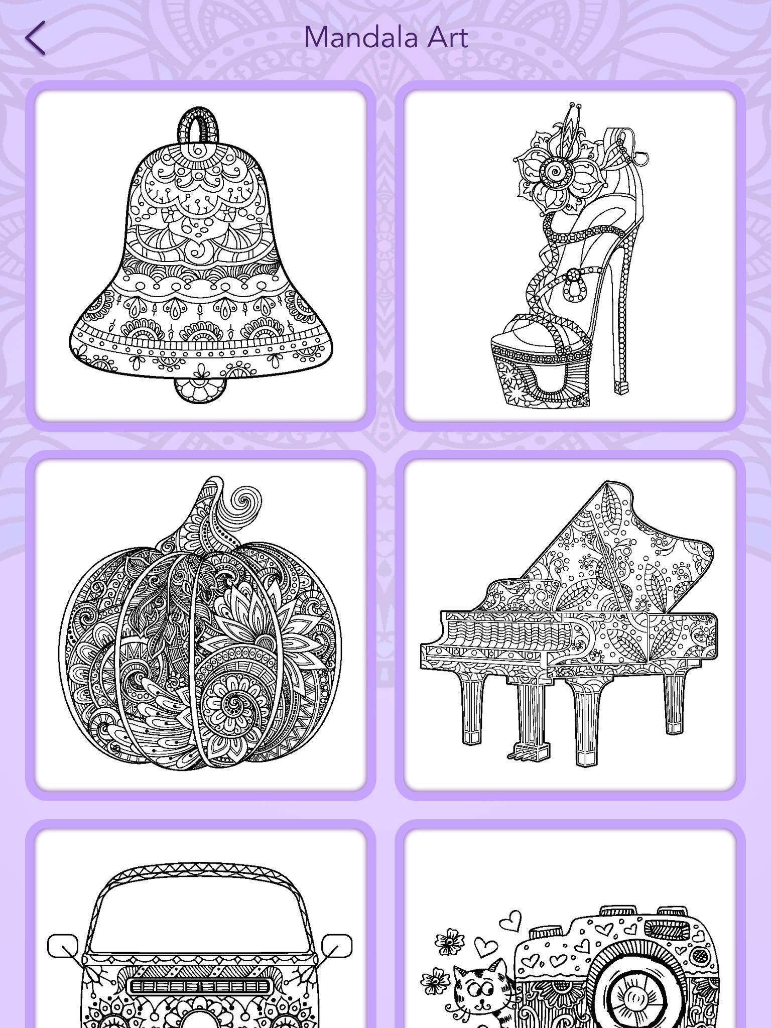 曼陀羅填色書 遊戲截圖