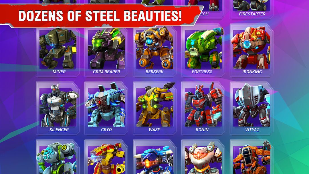 Screenshot of Star Robots. Brawl heroes