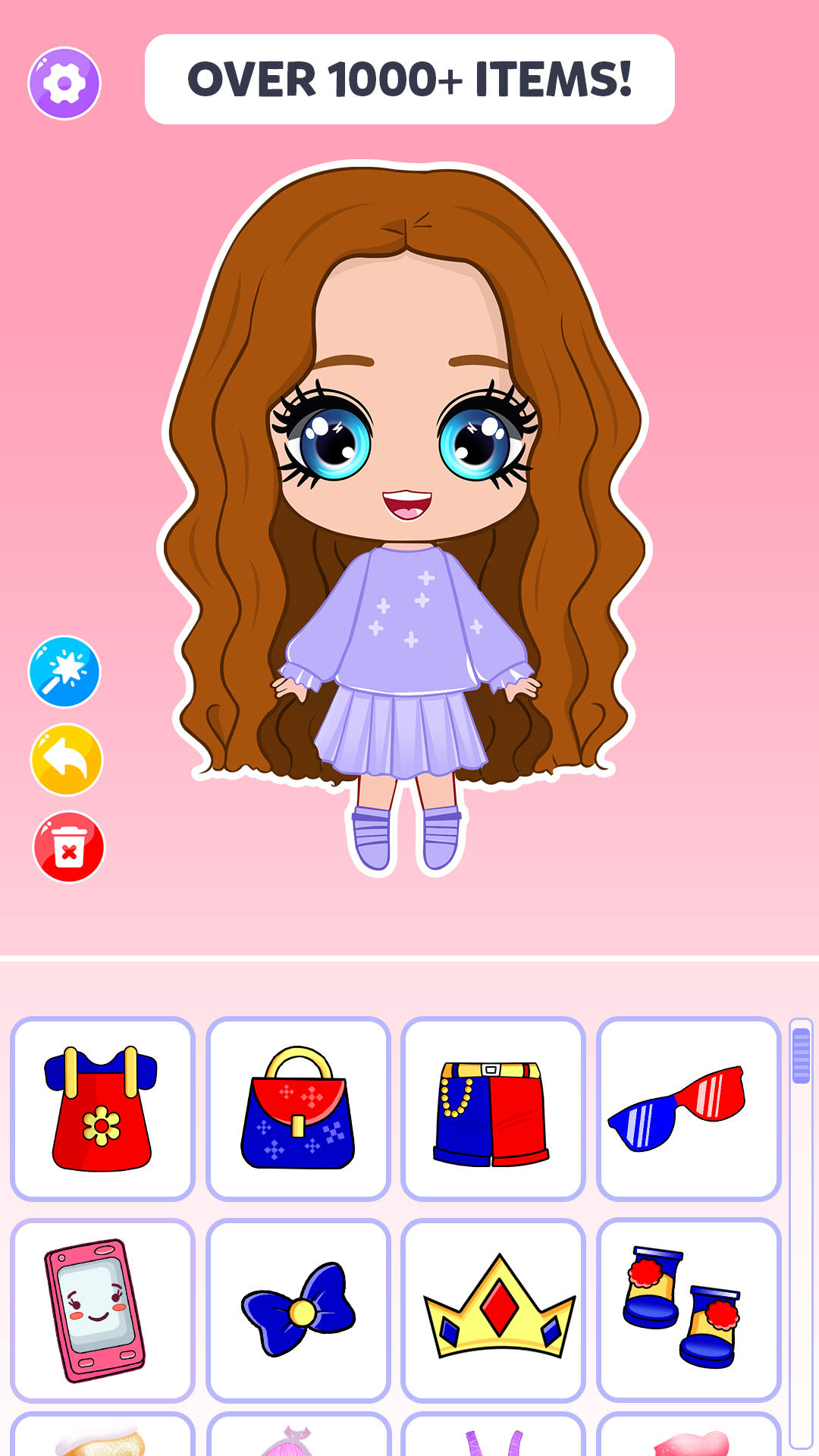 Chibi Dress Up Makeup Games ภาพหน้าจอเกม