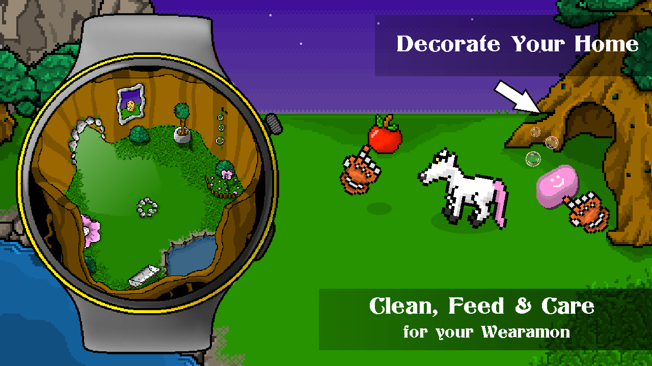 Screenshot of Wearamon - Virtual Pet RPG