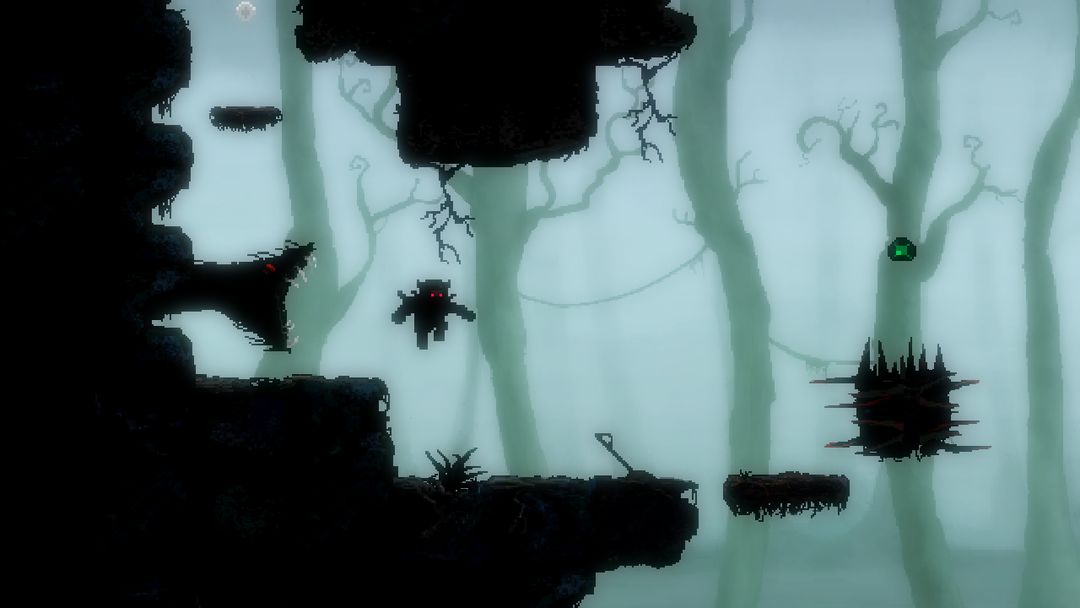 Mahluk: Dark demon - Retro horror platformer screenshot game