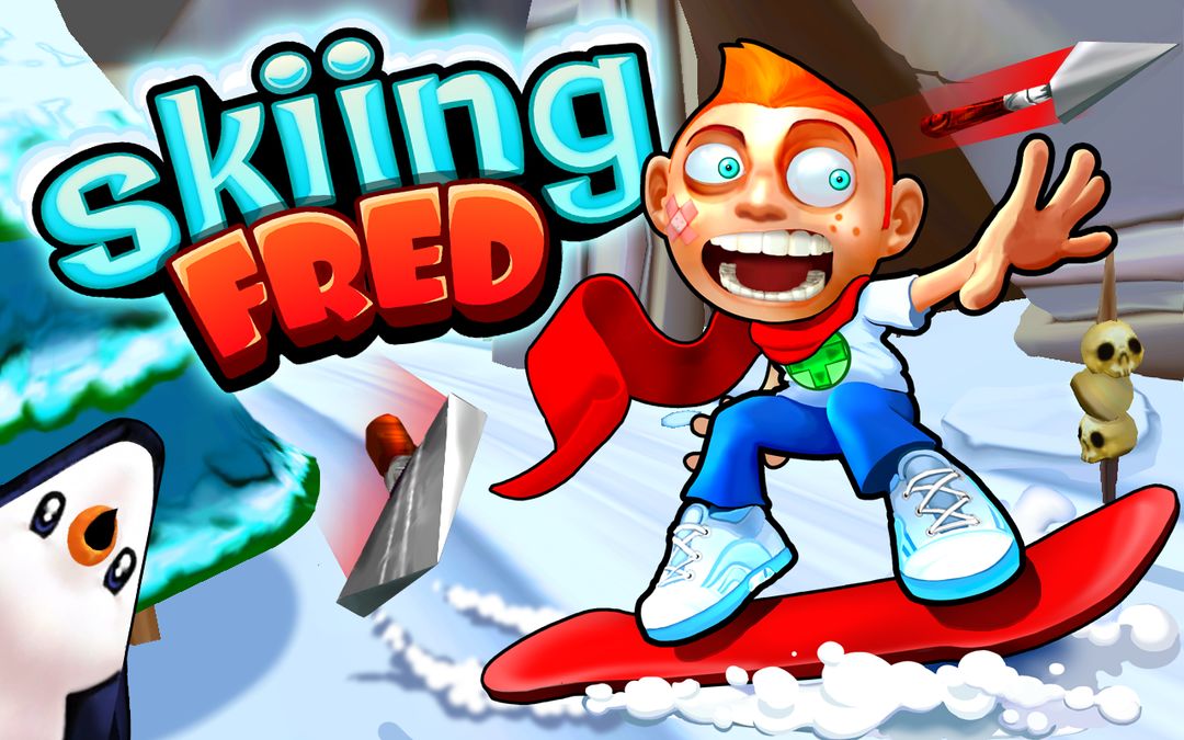 Skiing Fred 게임 스크린 샷