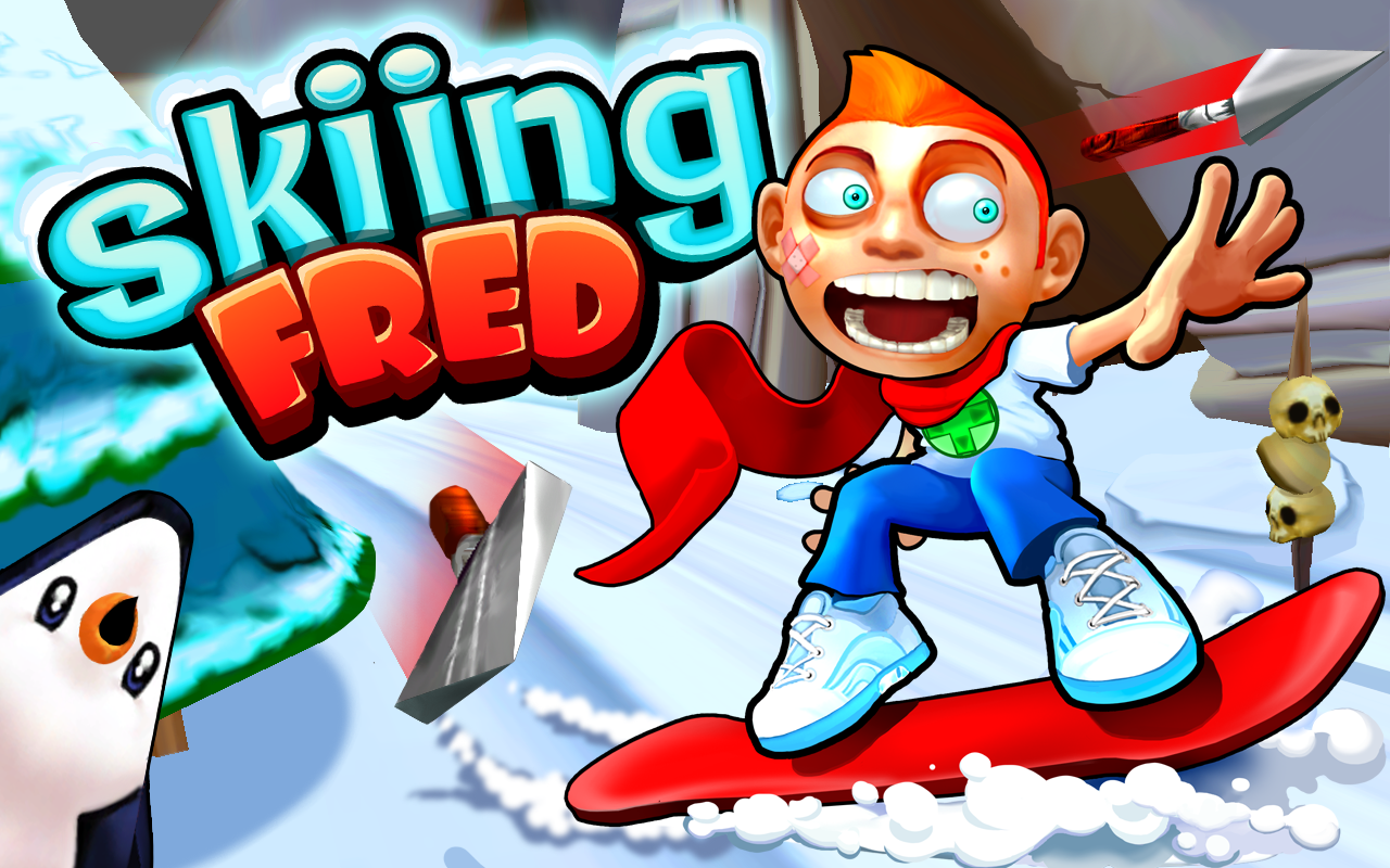 Skiing Fred Game Screenshot
