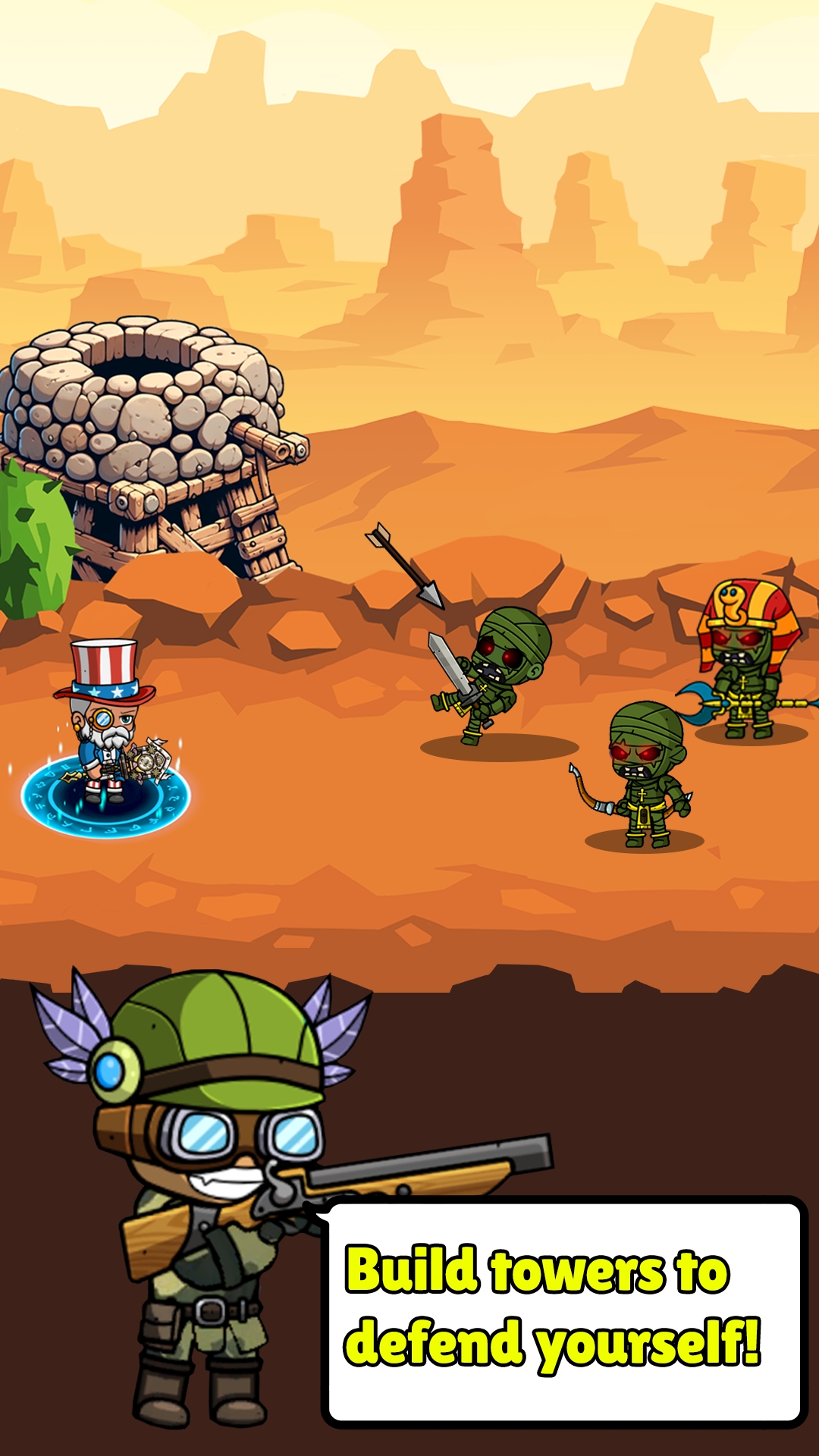 Zombie Time Wars 遊戲截圖