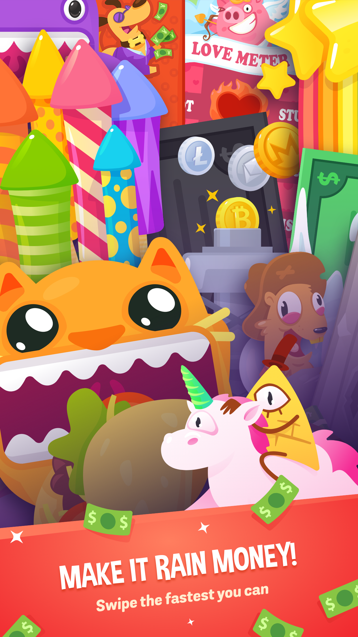 Make It Rain The Love of Money Game Screenshot