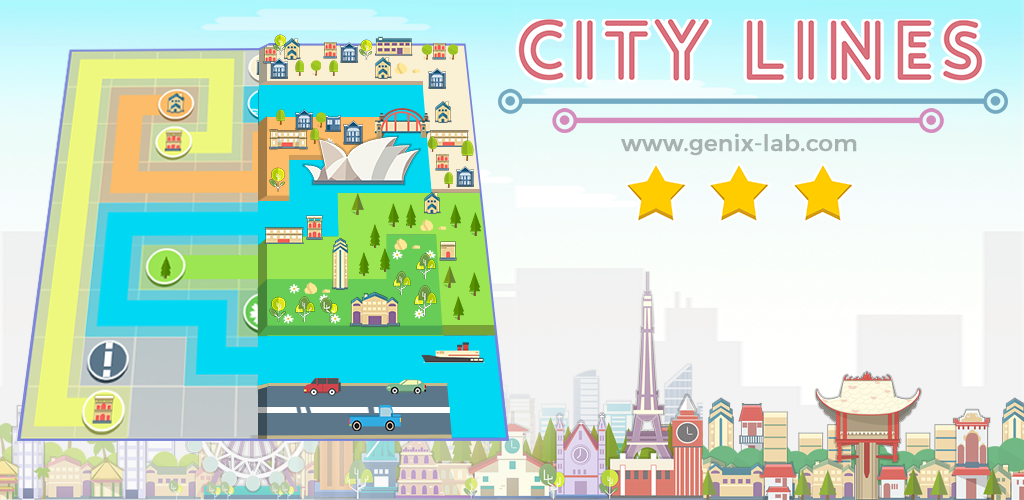 Banner of City Lines - Lustiges Puzzlespiel 2.7