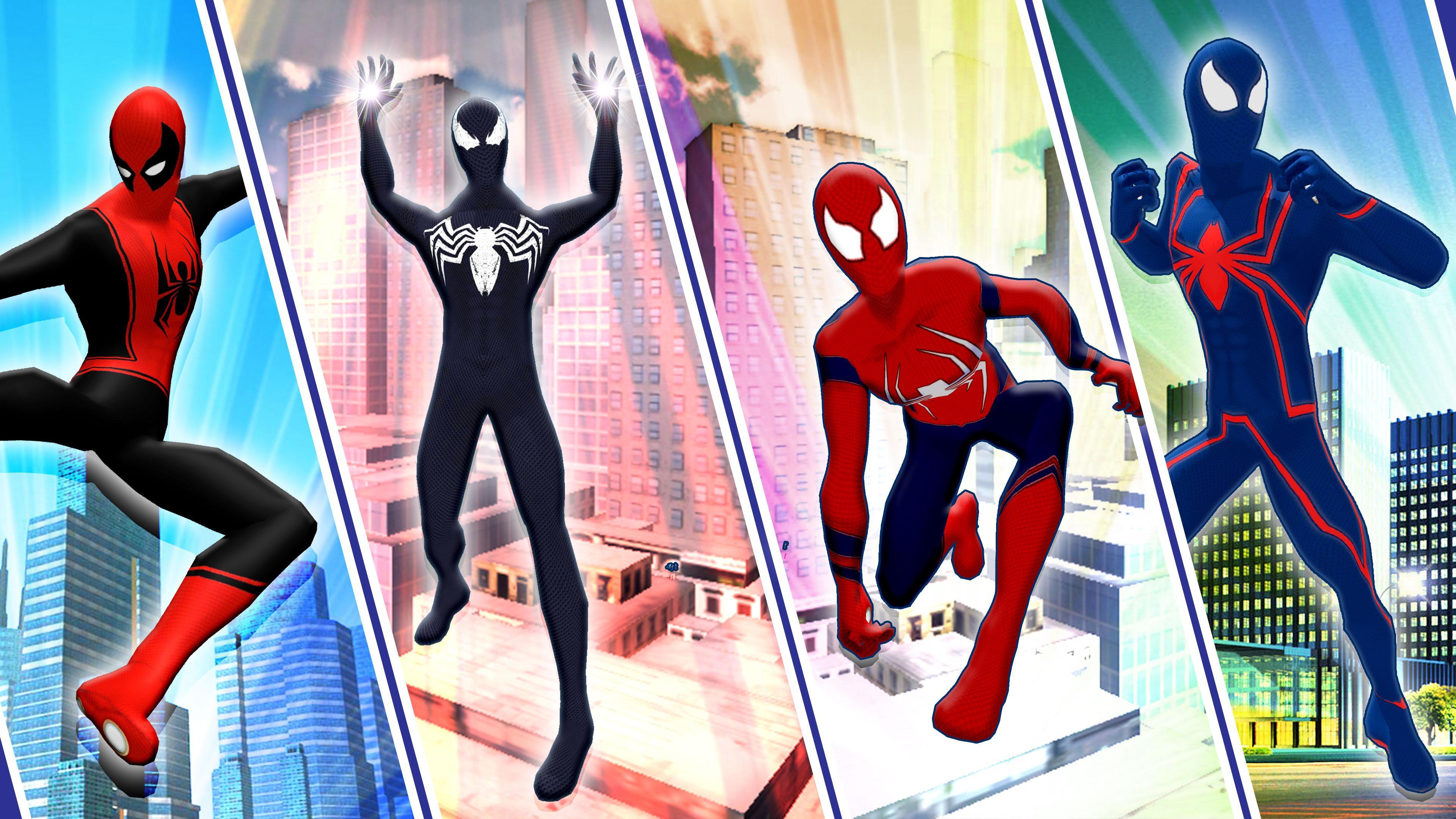 Flying Iron Spider - Rope Superhero Game Screenshot