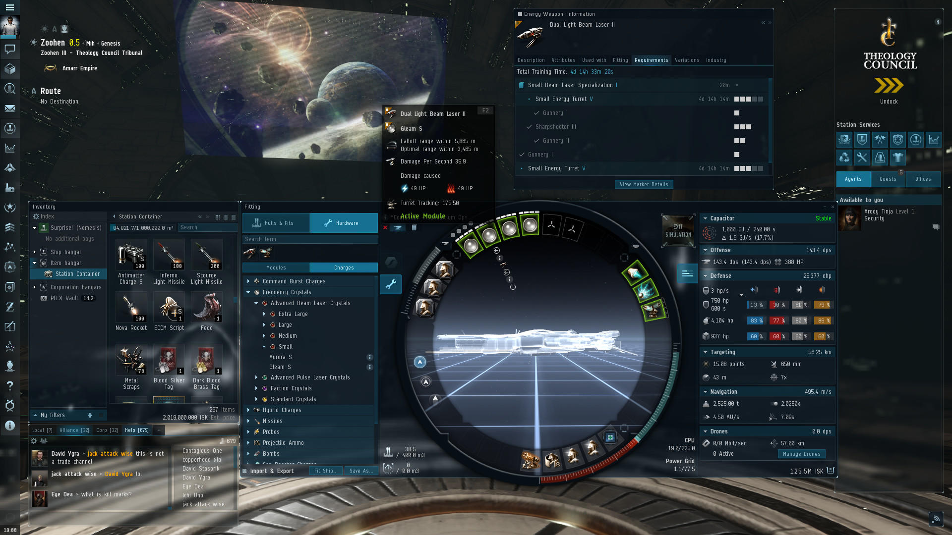 Screenshot of EVE Online